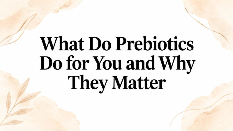 What Do Prebiotics Do for You and Why They Matter