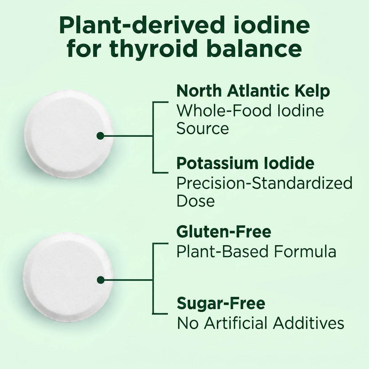 Sea Kelp Thyroid Health ingredient callouts