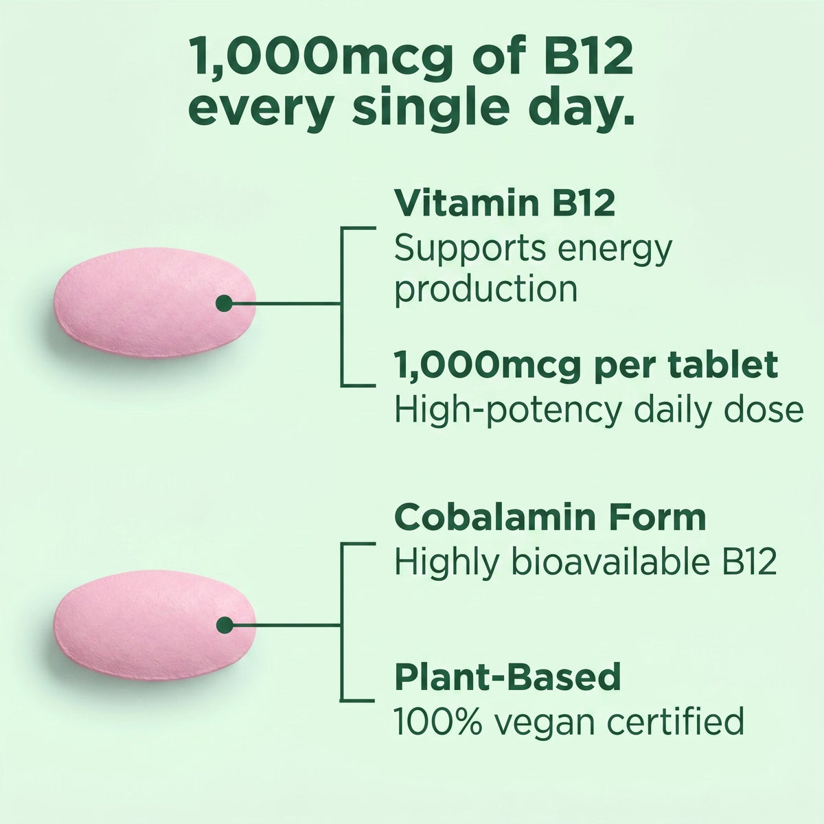 Vegan B12 ingredient callouts