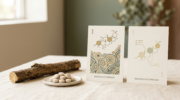 Licorice root and DGL chewable tablets compared by glycyrrhizin content