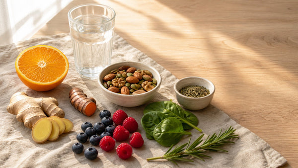 Editorial flat-lay photograph of bromelain brand reddit, natural light, no text
