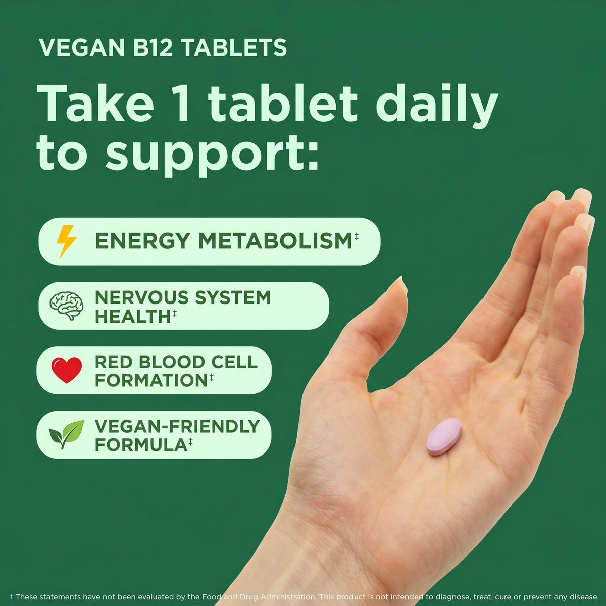 Vegan B12 daily benefits